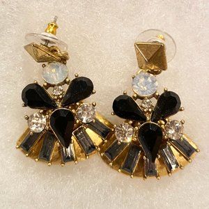 J Crew Crystal Drop Statement Earrings